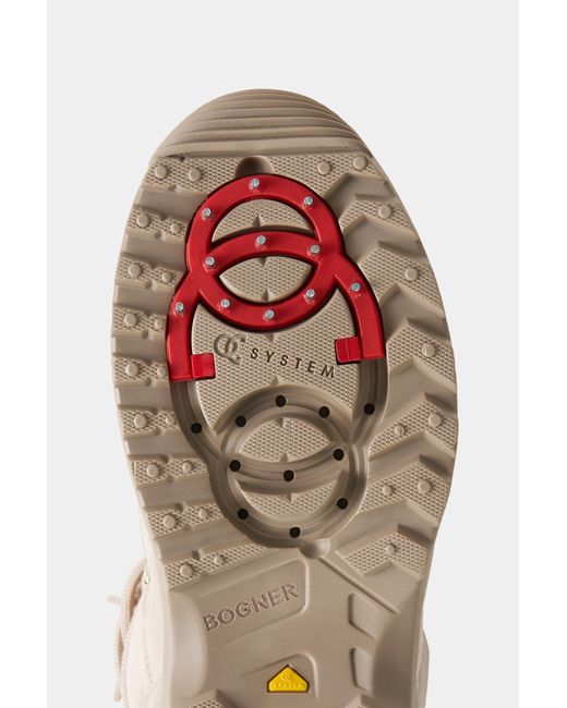 Bogner Natural Snow Boots Alta Badia With Spikes For