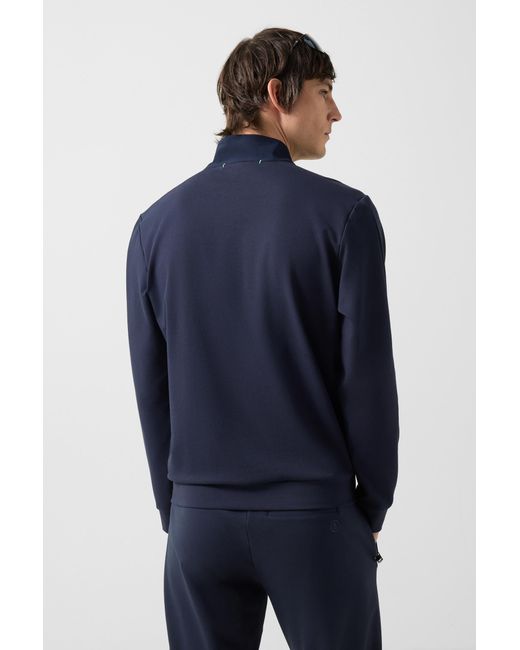 Bogner Blue Connor Sweat Troyer for men