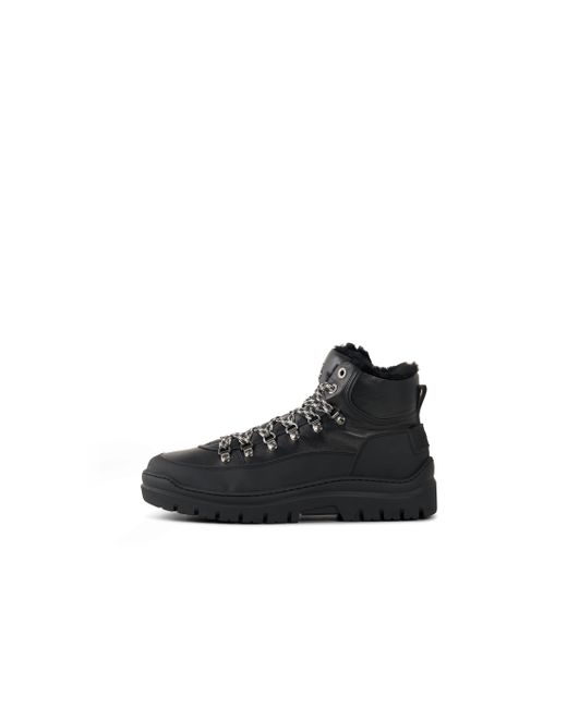 Bogner Black Mid Boots Bansko With Spikes for men