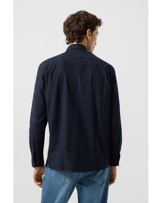Bogner Blue Hardy Cotton Shirt for men