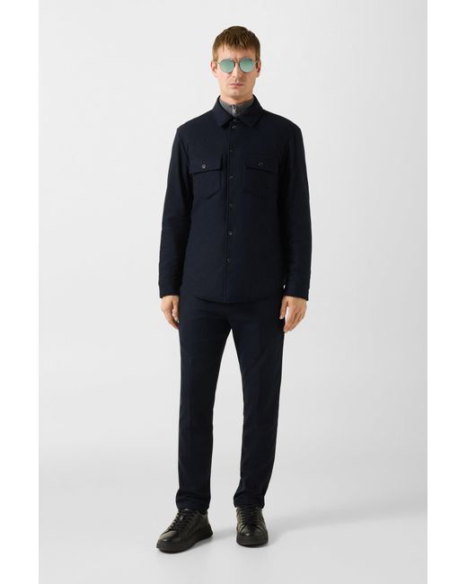Bogner Blue Olli Wool Mix Shirt Jacket for men
