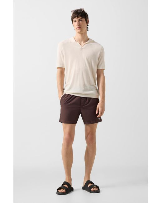 Bogner Natural Finn Knitted Polo Shirt For for men