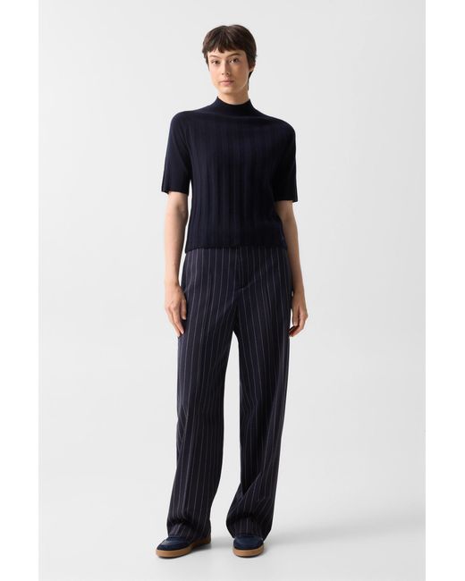 Bogner Blue Virgin Wool Cashmere Shirt Tina