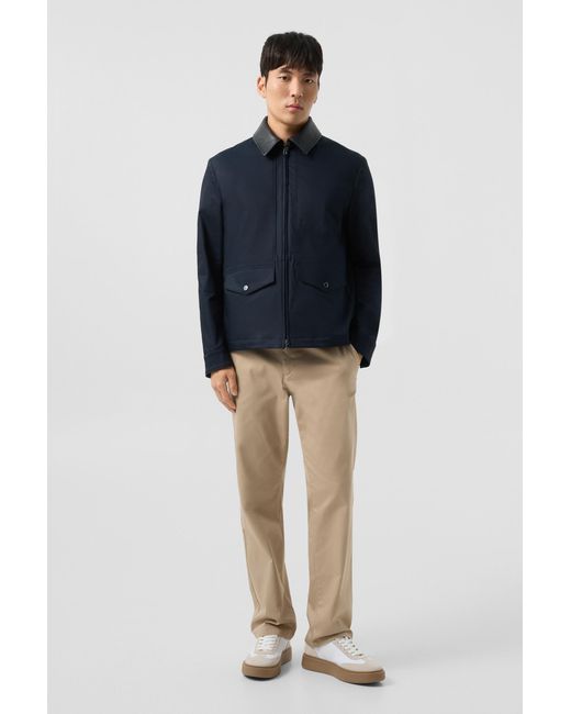 Bogner Blue Twill Jacket Mirco For for men