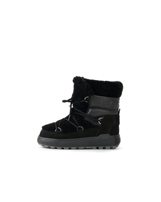 Bogner Black Chamonix Snow Boots With Spikes