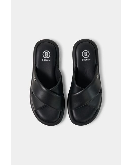 Bogner Black Portofino Sandals for men