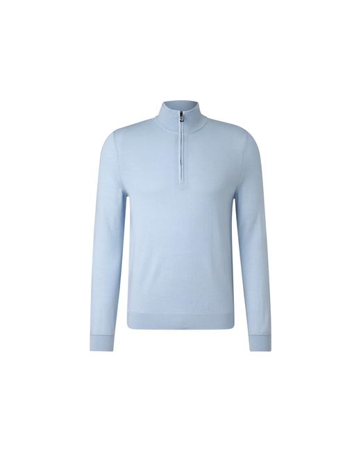 Bogner Blue Ouri Virgin Wool Jumper For for men