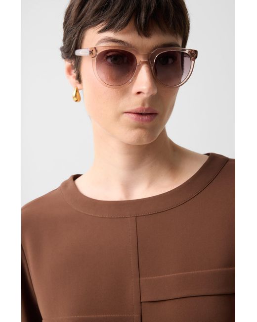 Bogner Brown Enrica Crêpe Shirt For