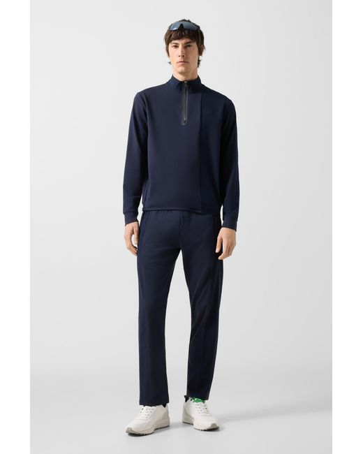 Bogner Blue Connor Sweat Troyer for men