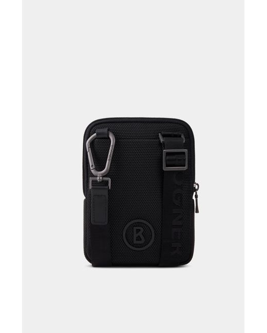 Bogner Black Keystone Frank Shoulder Bag for men