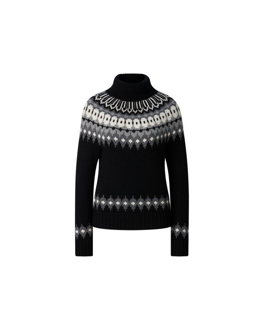 Bogner Black Ingrid Cashmere And Norwegian-Style Jumper For