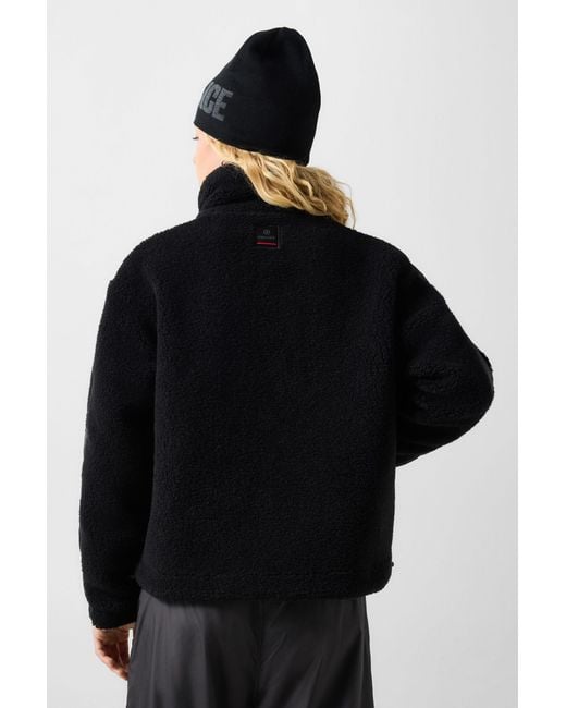 Bogner Fire + Ice Black Ninetta Mid-layer Teddy Jacket
