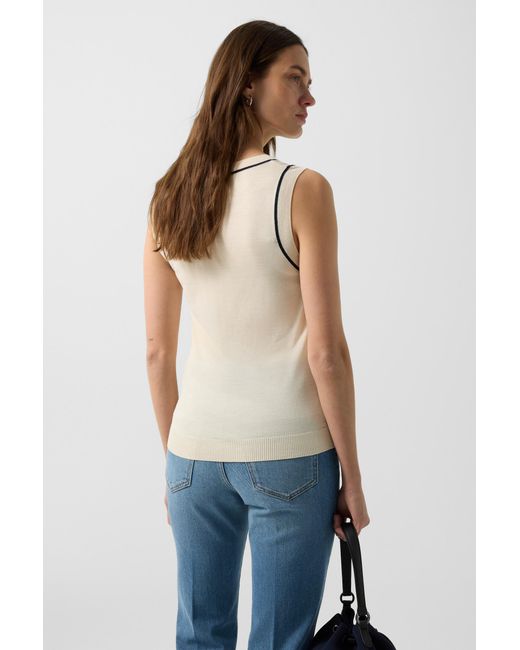 Bogner Natural Knitted Top Phia For