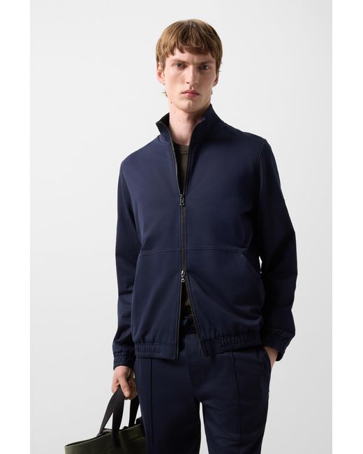 Bogner Blue Rupert Jersey Jacket for men
