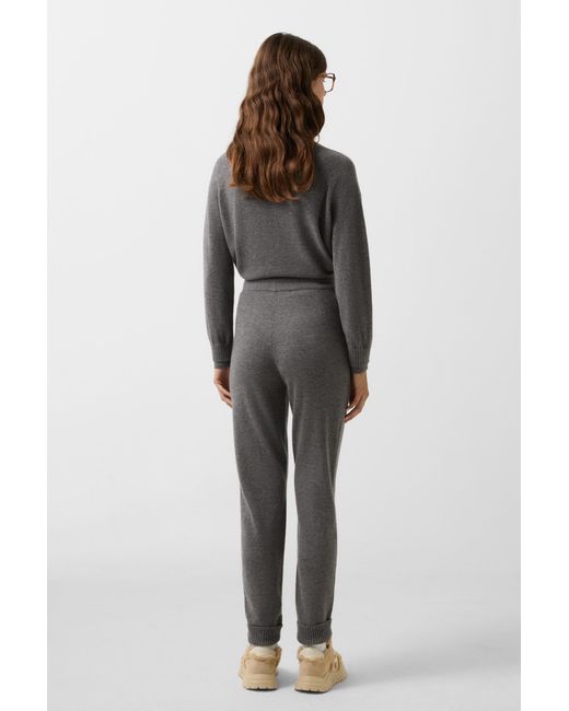 Bogner Gray Knitted Trousers Lily