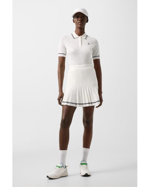 Bogner White Myra Knitted Skirt