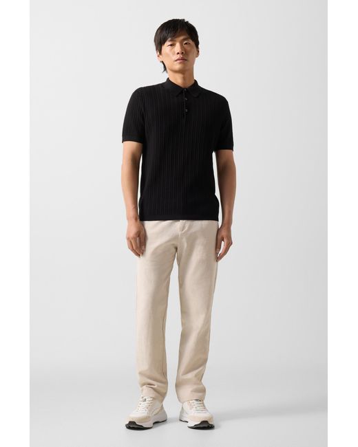 Bogner Black Tobias Knitted Polo Shirt For for men