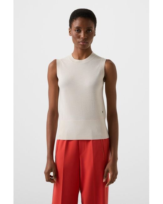 Bogner White Knitted Top Isola