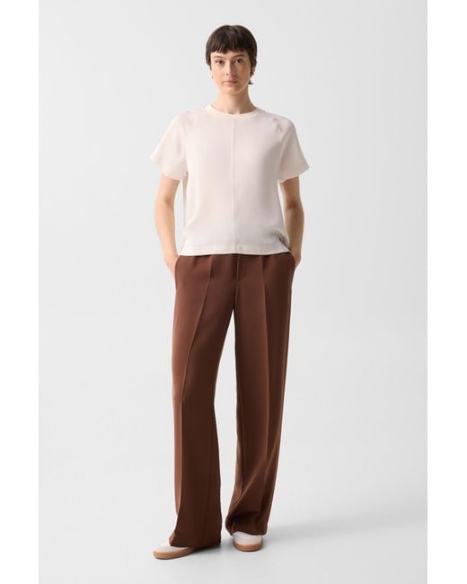 Bogner Natural Dakota Satin Shirt