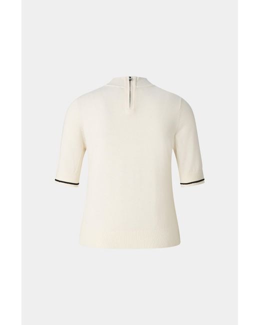 Bogner White Antonia Virgin Wool And Silk Knitted Jumper For