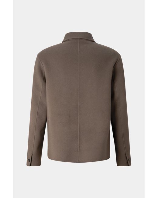 Bogner Brown Mirco Double-faced Wool Shirt Jacket for men