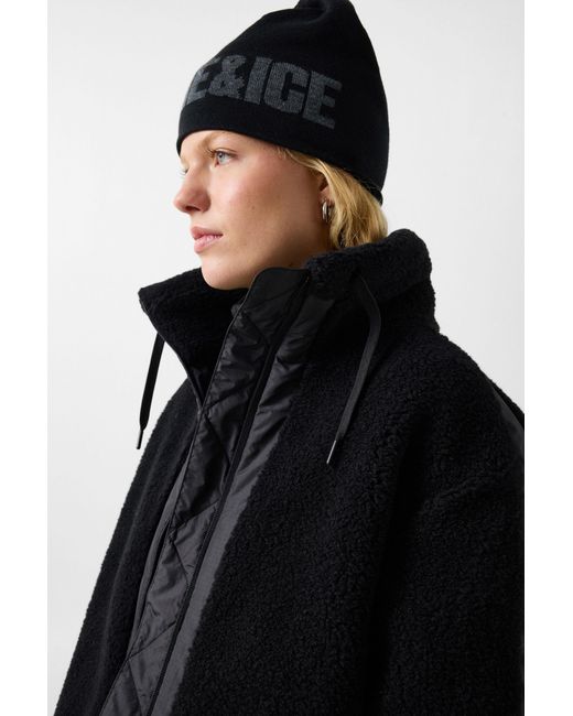 Bogner Fire + Ice Black Ninetta Mid-layer Teddy Jacket