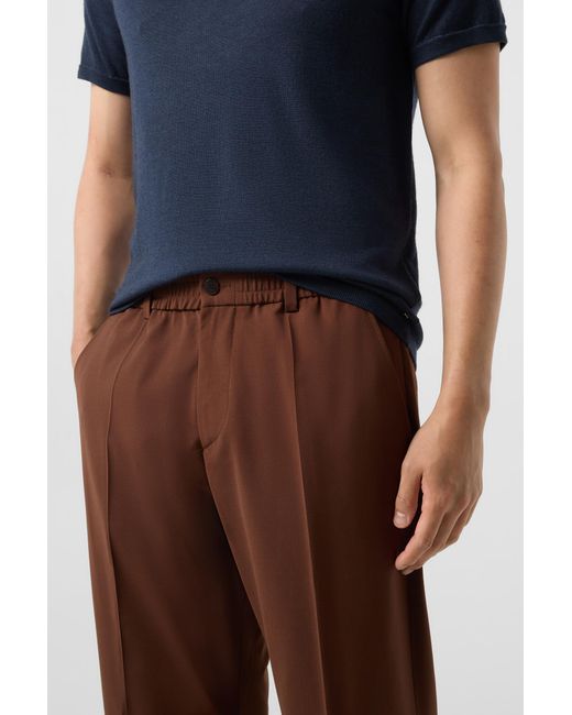 Bogner Brown Marcus Virgin Wool Blend Trousers for men