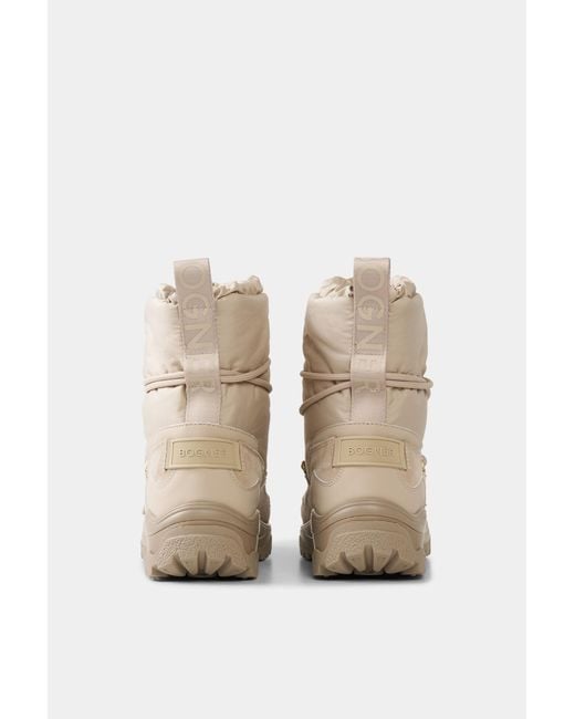 Bogner Natural Snow Boots Alta Badia With Spikes For