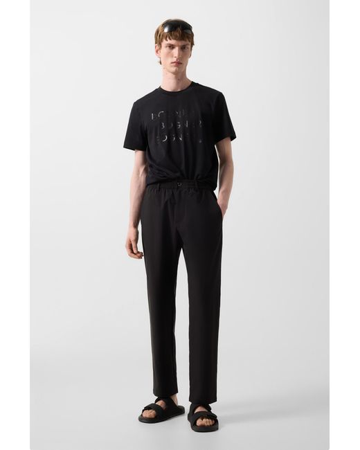 Bogner Black Stretch Pants Marcus for men