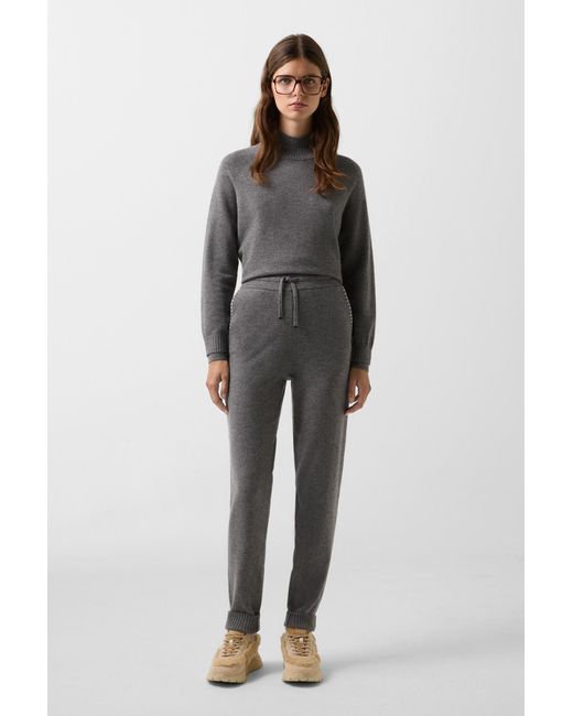 Bogner Gray Knitted Trousers Lily
