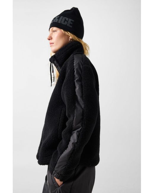 Bogner Fire + Ice Black Ninetta Mid-layer Teddy Jacket