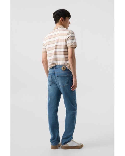 Bogner Blue Straight Fit Jeans Travis for men