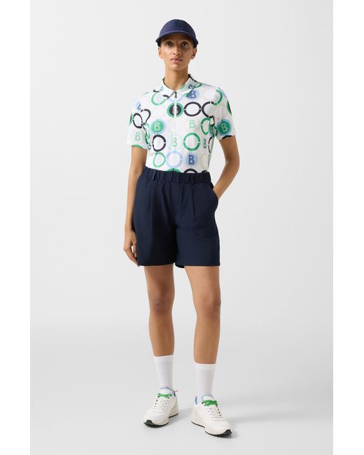 Bogner Green Taya Functional Short-Sleeved Top For