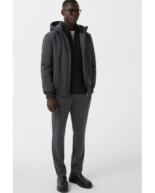 Bogner Black Pure New Wool Cashmere Troyer Derek for men