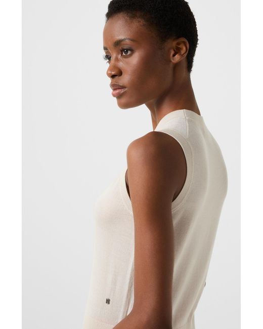 Bogner White Knitted Top Isola