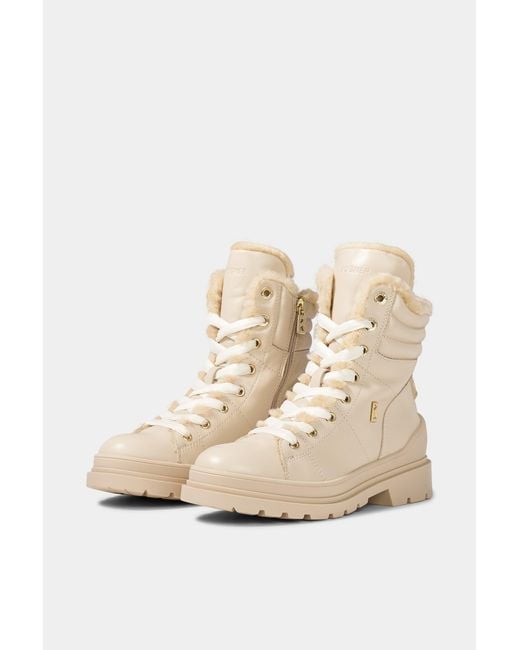 Bogner Natural St. Moritz Lace-up Boots With Spikes