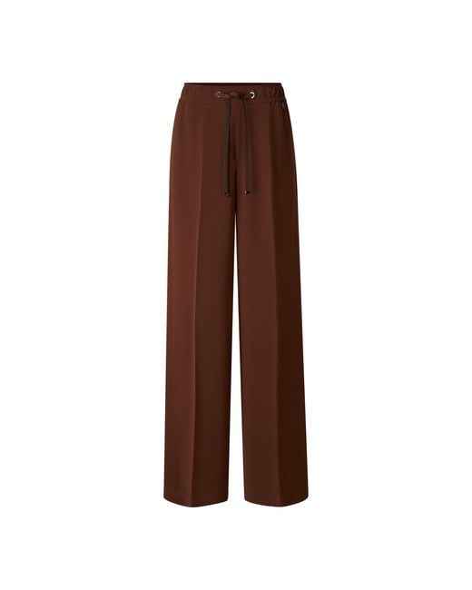 Bogner Brown Enny Crepe Pants