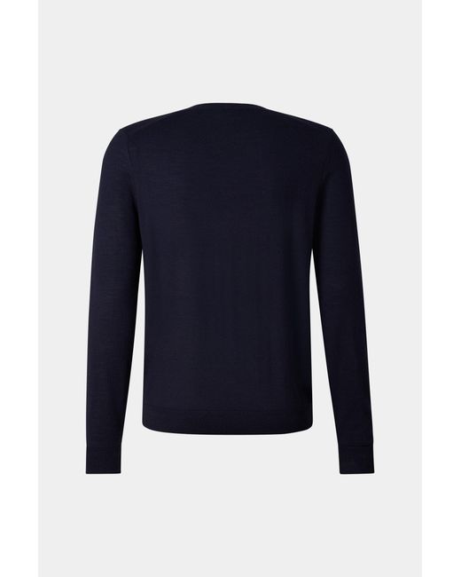 Bogner Blue Pure New Wool Cashmere Sweater for men