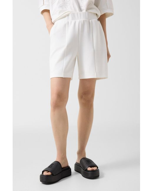 Bogner White Romi Jersey Shorts For