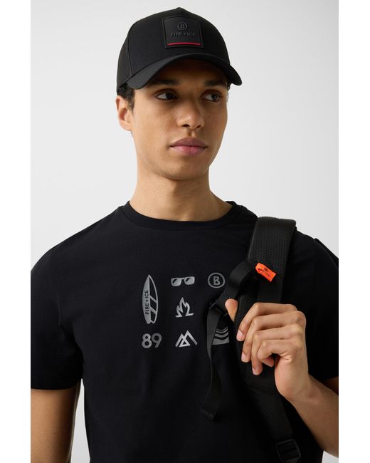 Bogner Fire + Ice Black T-shirt Matteo for men