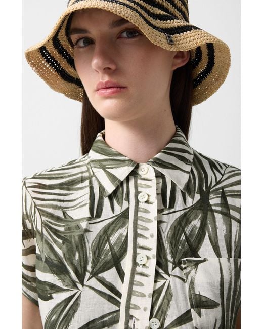 Bogner Multicolor Charlet Linen Blouse