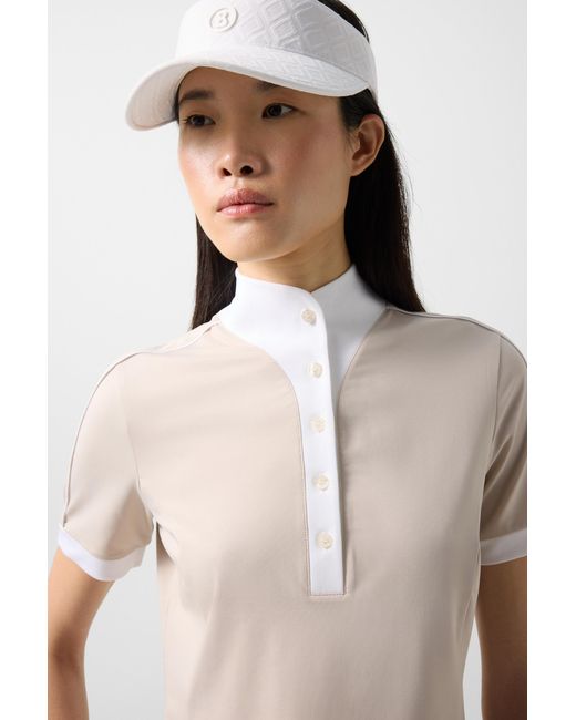 Bogner Natural Katrina Functional Short-Sleeved Top For