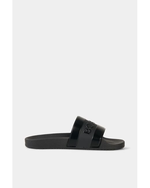 Bogner Black Slides Belize for men