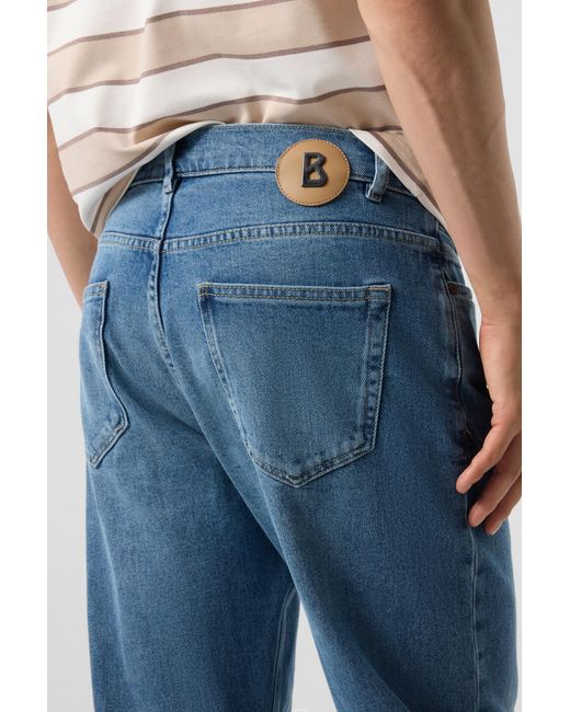 Bogner Blue Straight Fit Jeans Travis for men