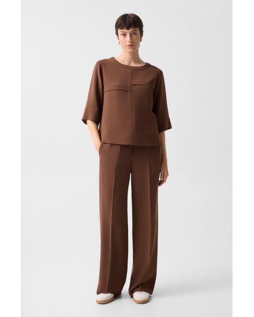 Bogner Brown Enrica Crêpe Shirt For