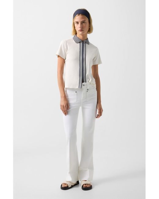 Bogner White Flared Fit Jeans Devin