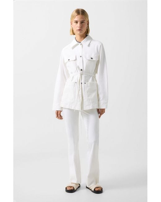 Bogner White Pelin Denim Jacket
