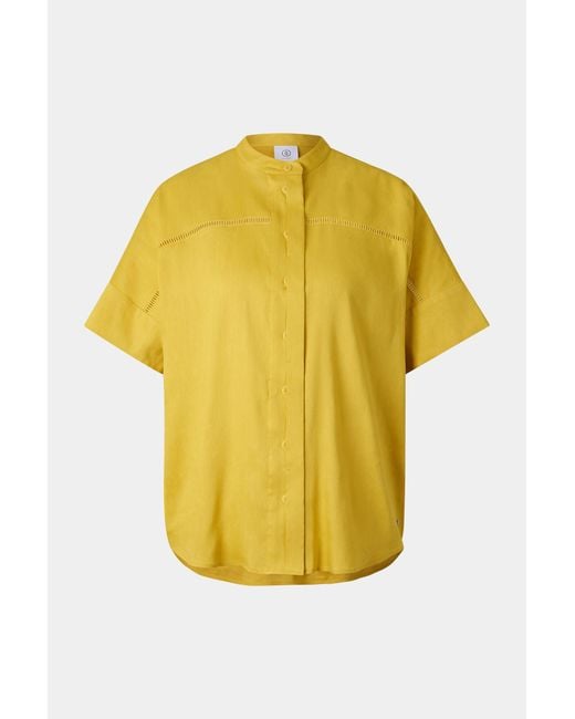 Bogner Yellow Linen Mix Blouse Cheryl