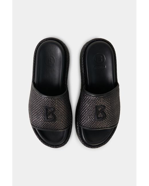 Bogner Black Sorrento Platform Sandals