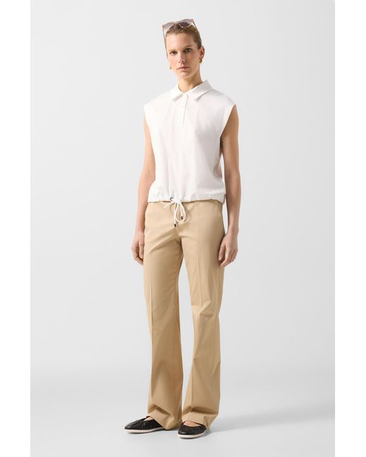 Bogner White Mia Polo Top For